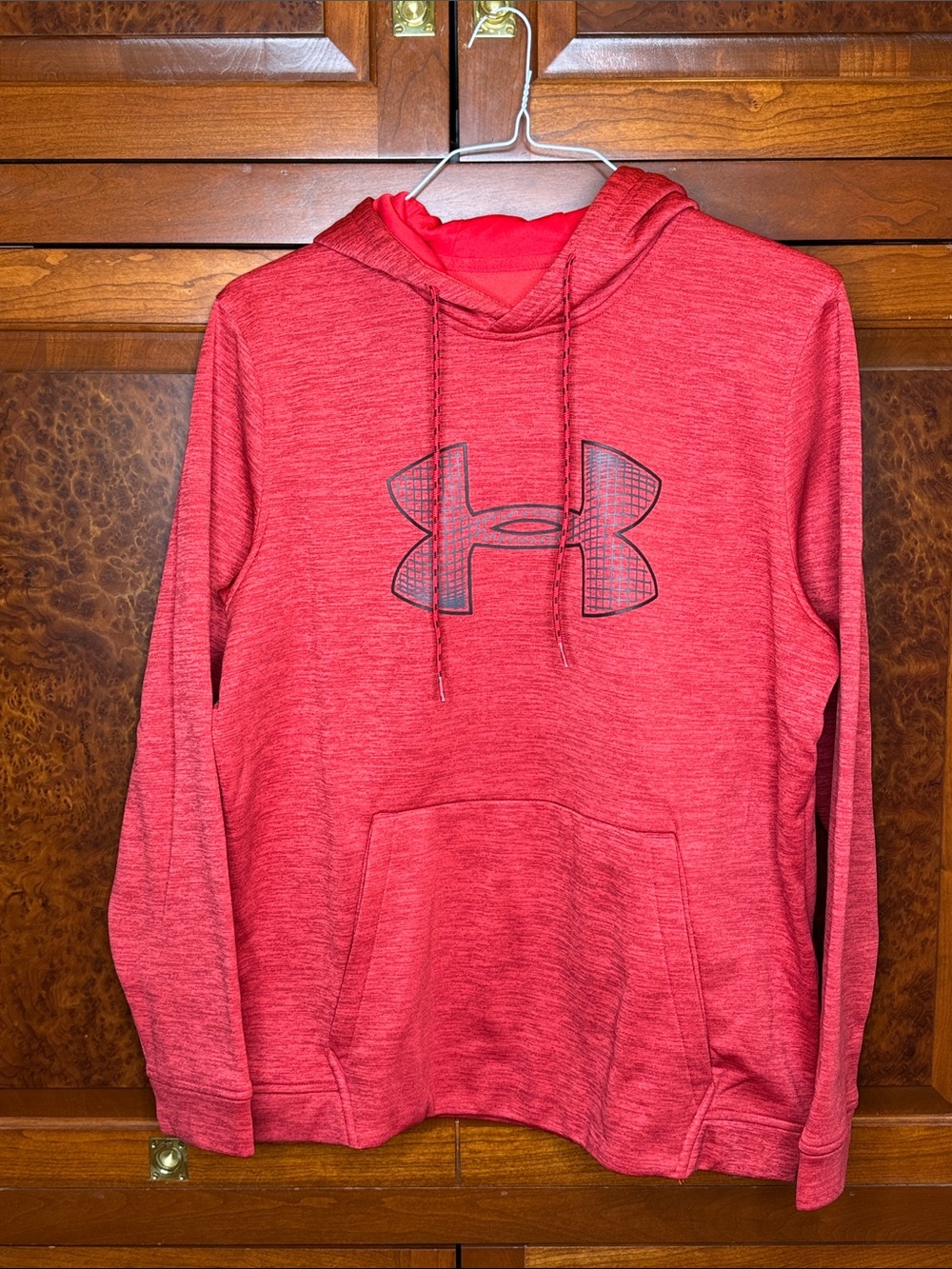 Under Armour Men's Red Pullover Hoodie Sweatshirt size large